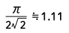 Form factor of Sine wave is 1.11