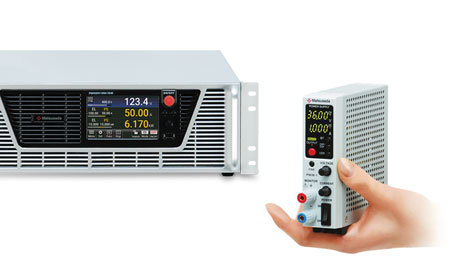 Matsusada Precision's wide range of products, from palm-sized to 19-inch rack-sized DC power supplies
