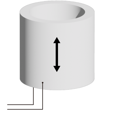 Tubular piezoelectric Actuators (Axial Displacement) | Matsusada Precision