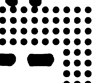 Binarized image of the sample.